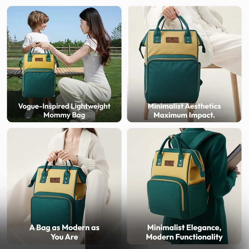 Baby travel bag with pouches