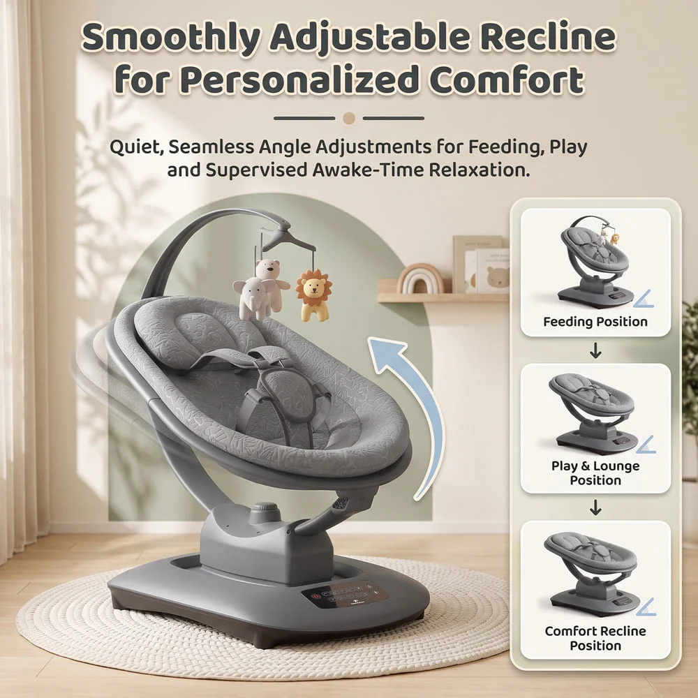 Soft Swing Electric Baby Swing Rocker copy5