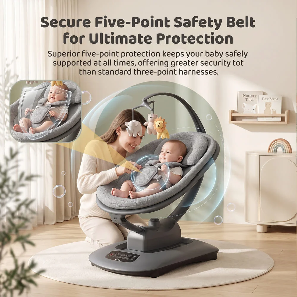 Soft Swing Electric Baby Swing Rocker copy8