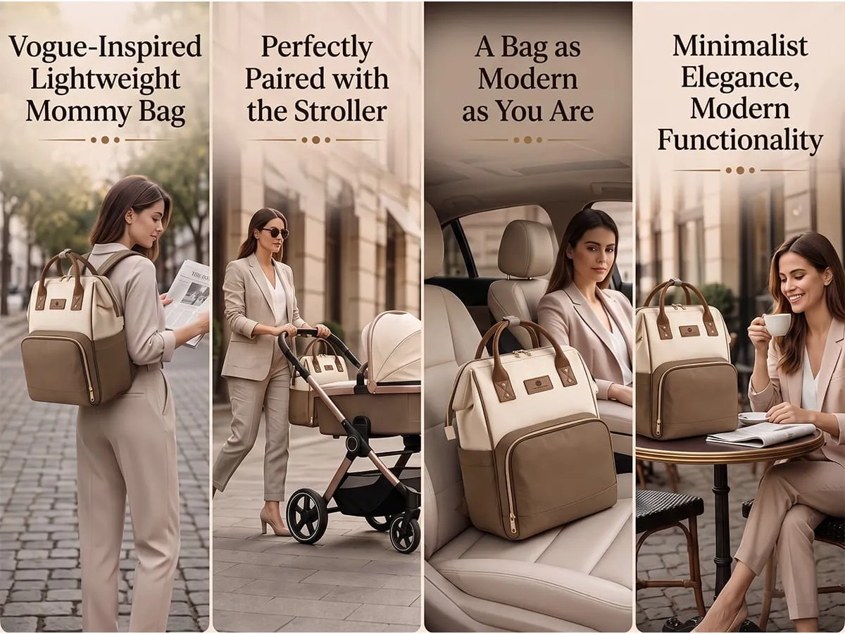 Premium Baby Diaper Bag with Multi-Compartments