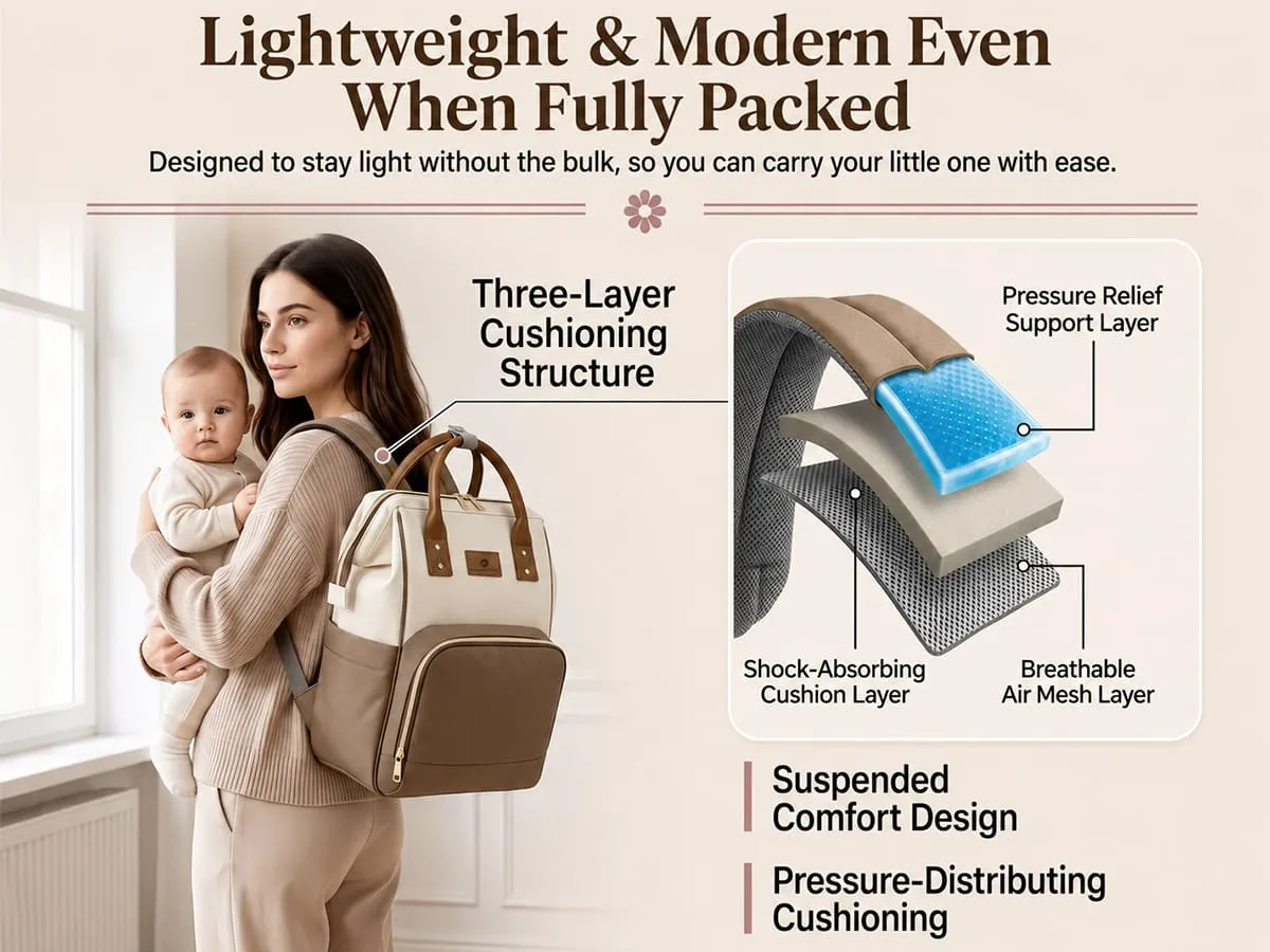 Premium Baby Diaper Bag with Multi-Compartments