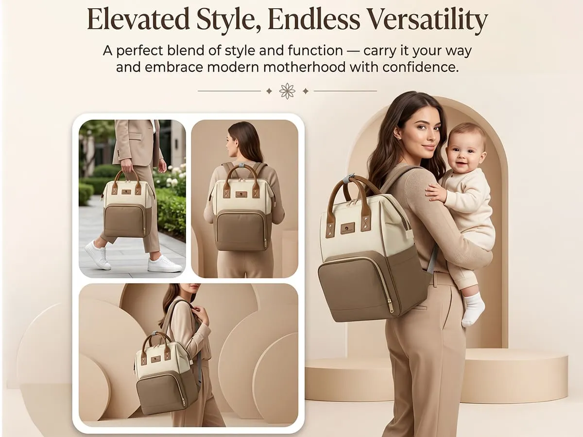 Premium Baby Diaper Bag with Multi-Compartments