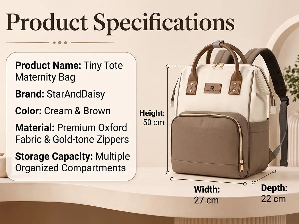 Premium Baby Diaper Bag with Multi-Compartments