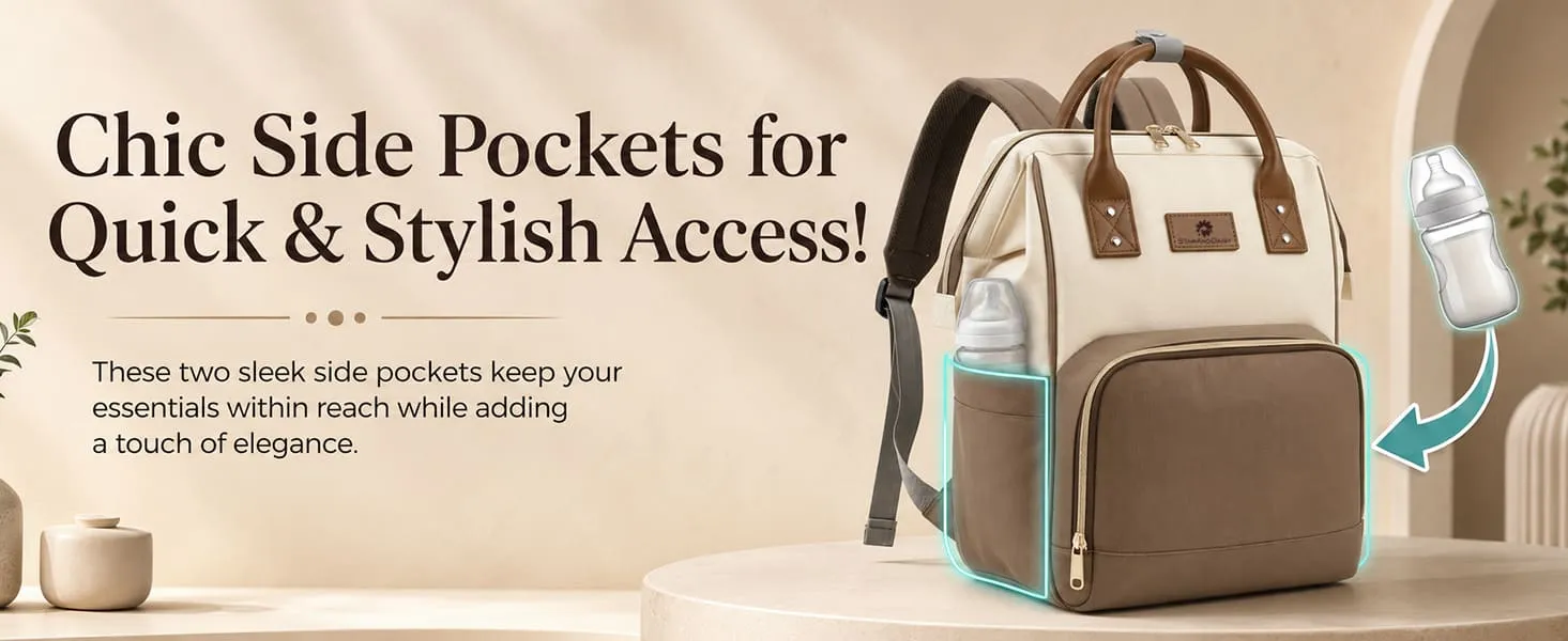 Premium Baby Diaper Bag with Multi-Compartments