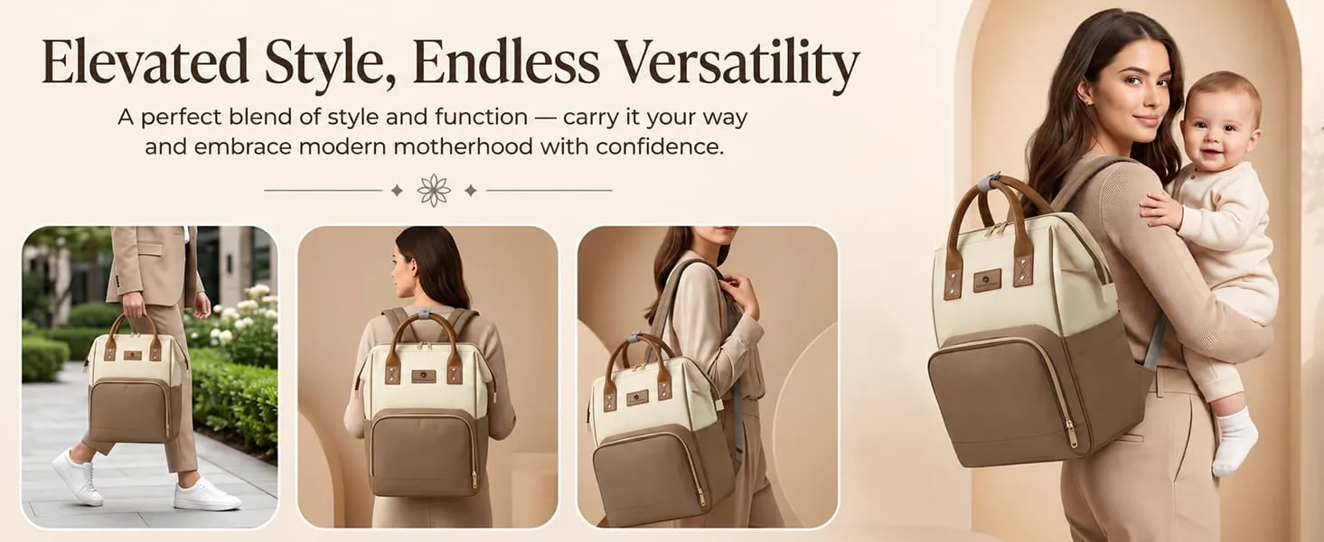 Premium Baby Diaper Bag with Multi-Compartments