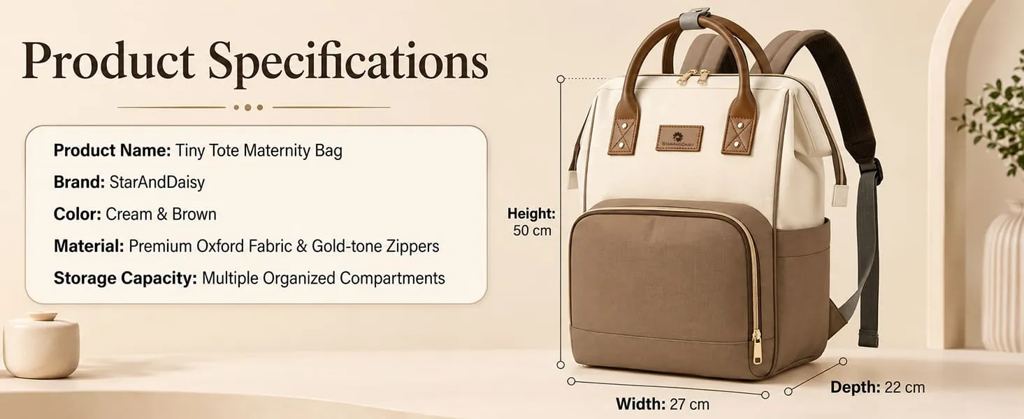 Premium Baby Diaper Bag with Multi-Compartments