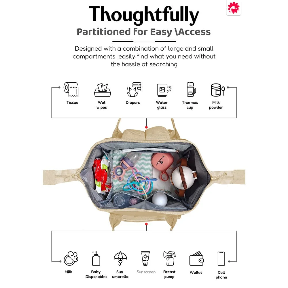 Multipurpose baby diaper bag