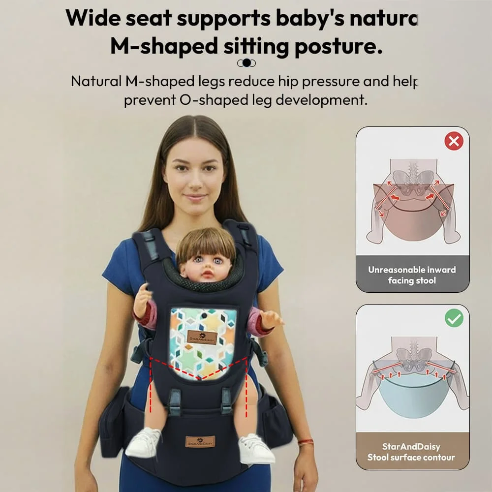 blue baby carrier
