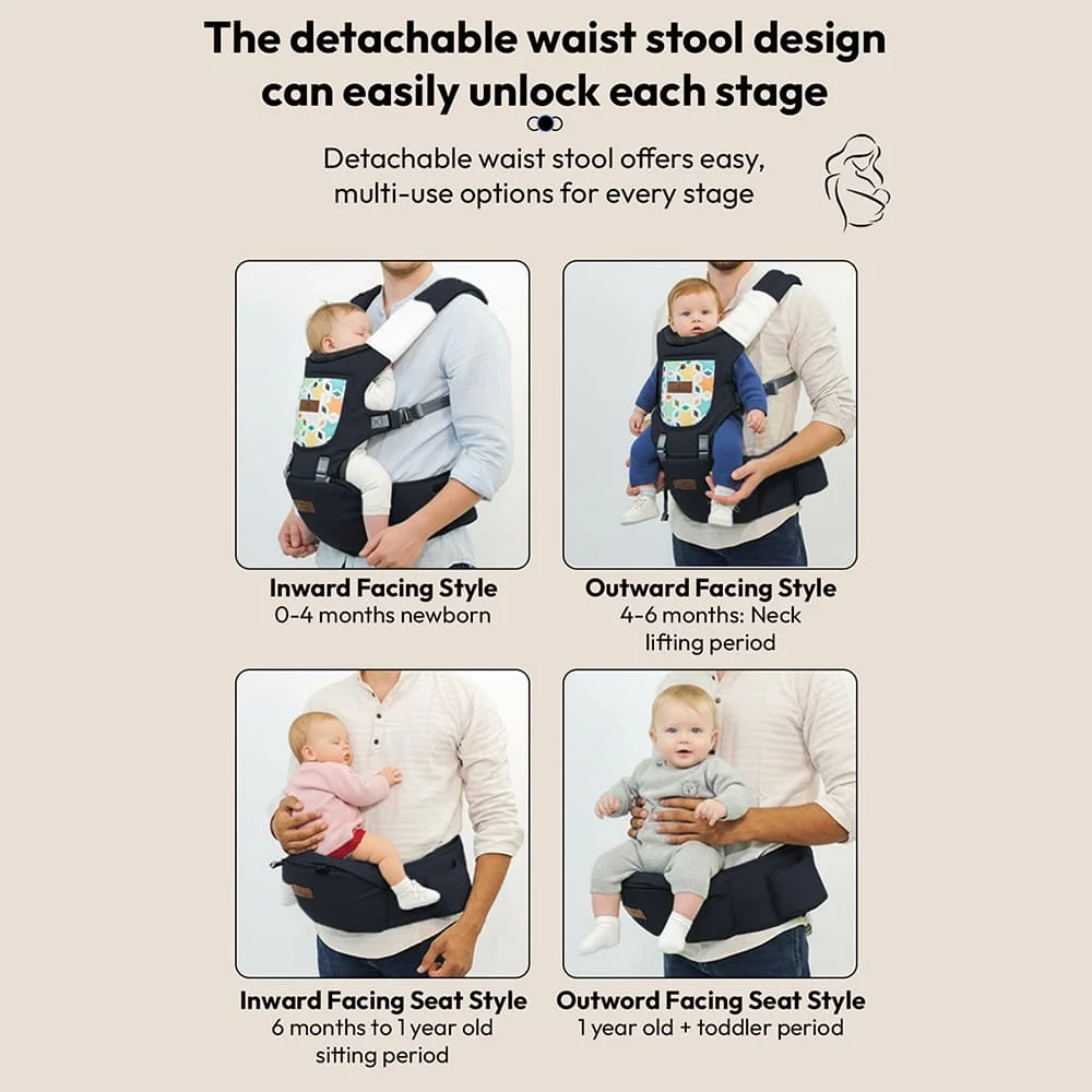 blue baby carrier