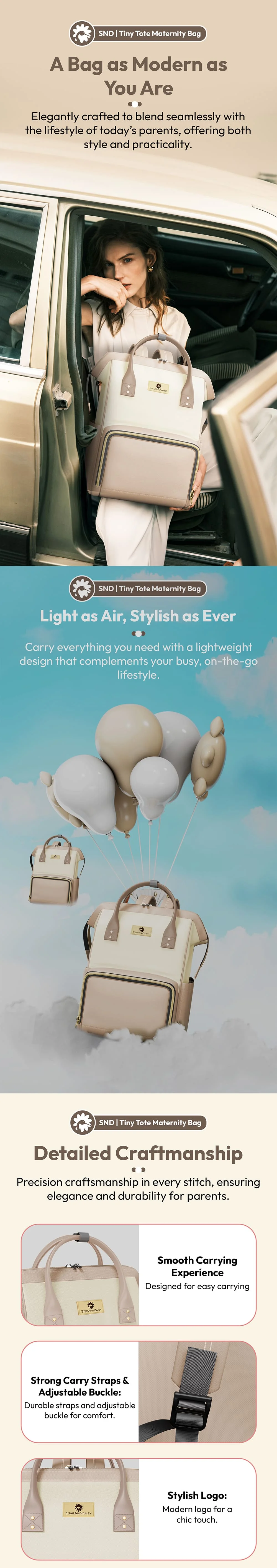 Trendy Maternity Bag for Fashionable Moms