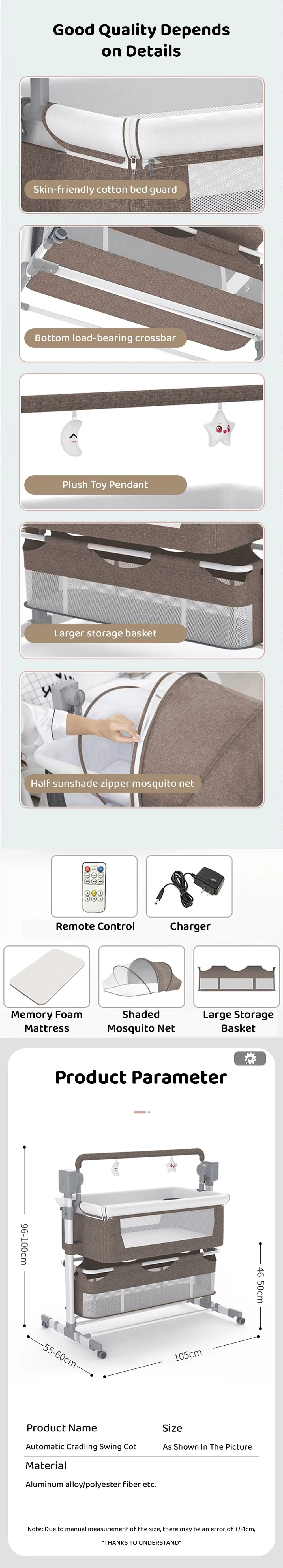 Baby Cradle Swing for Newborn