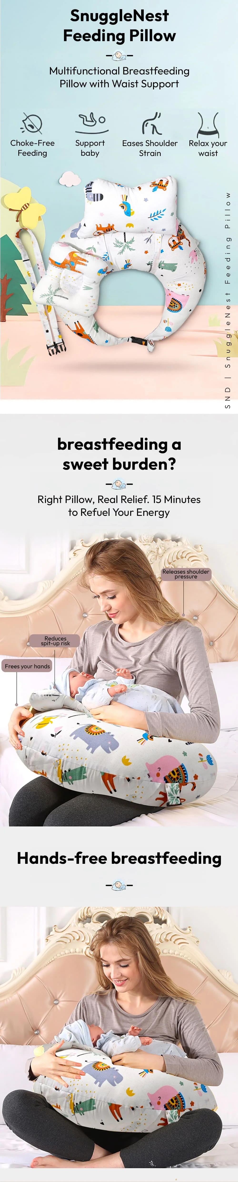 2-in-1 Baby Feeding Pillow