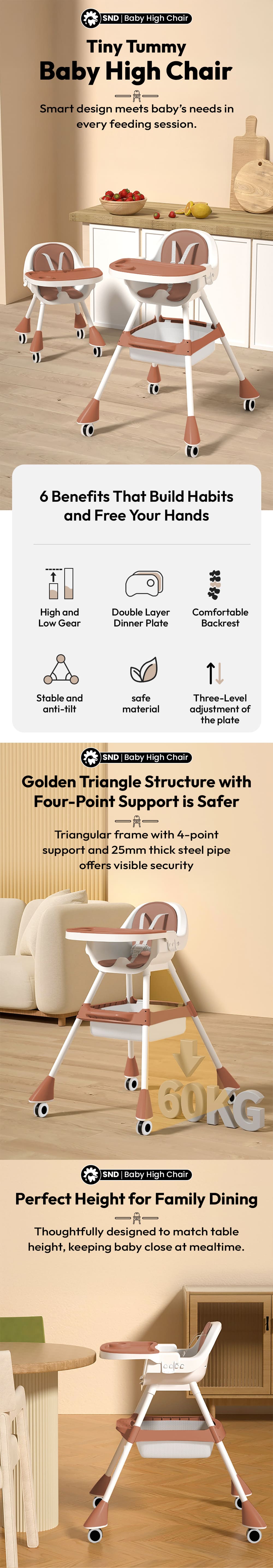 High chair for babies