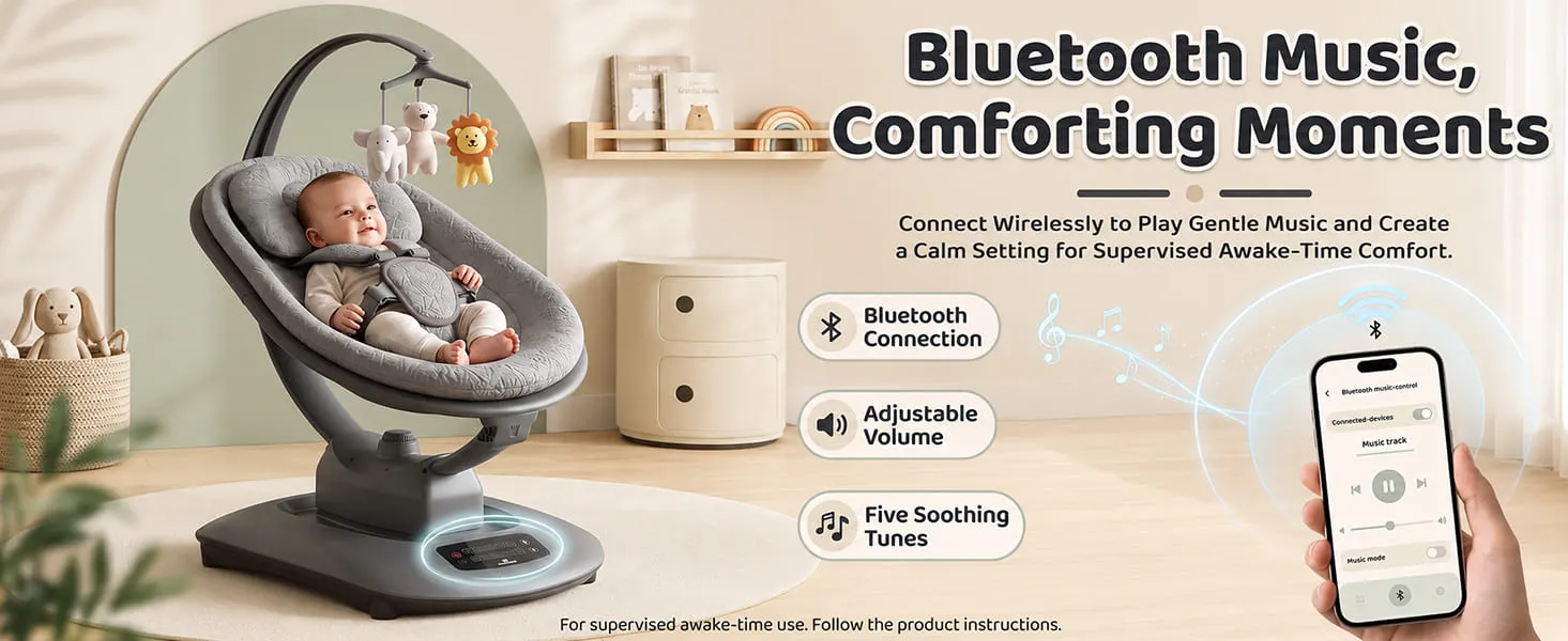 Soft Swing Electric Baby Swing Rocker