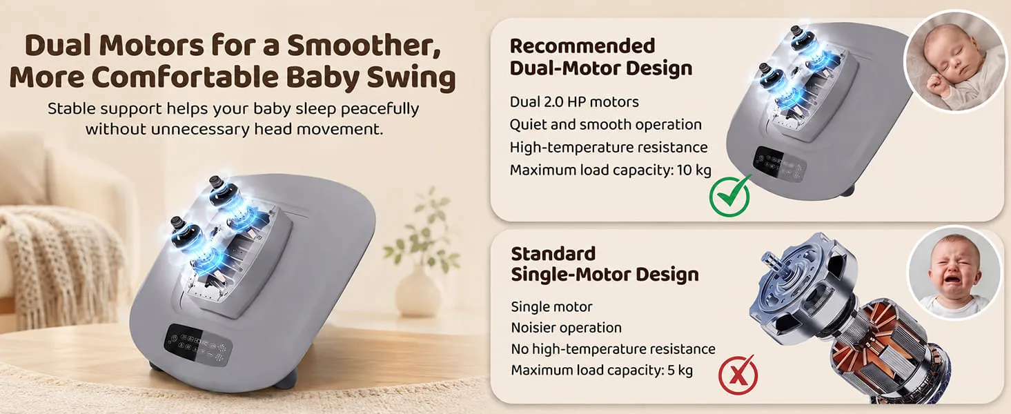 Soft Swing Electric Baby Swing Rocker