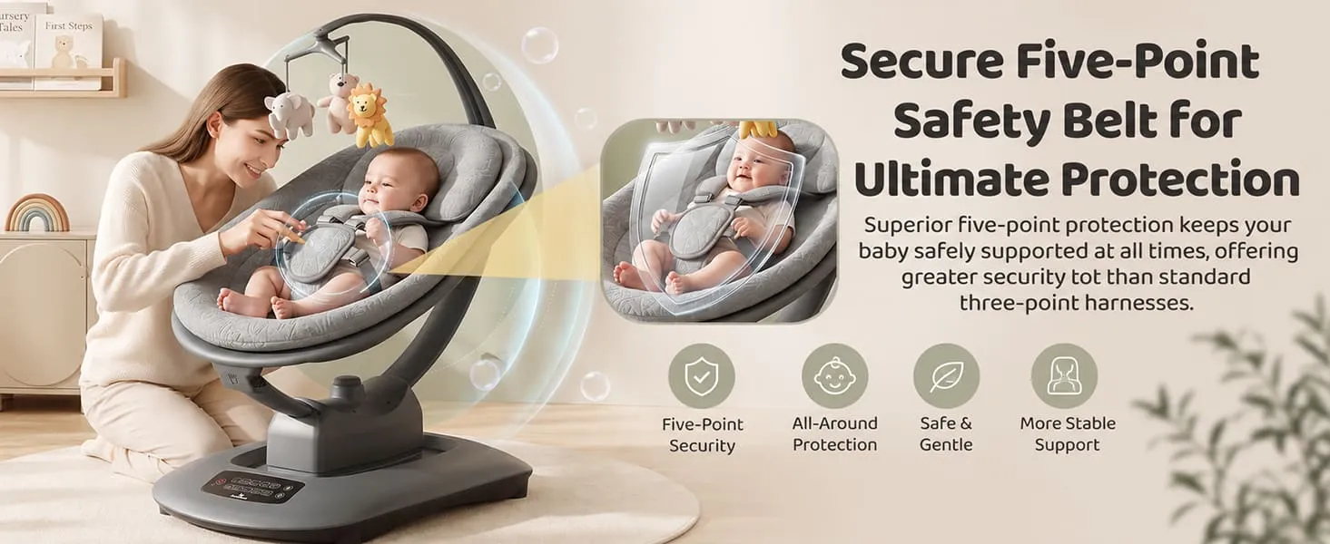 Soft Swing Electric Baby Swing Rocker