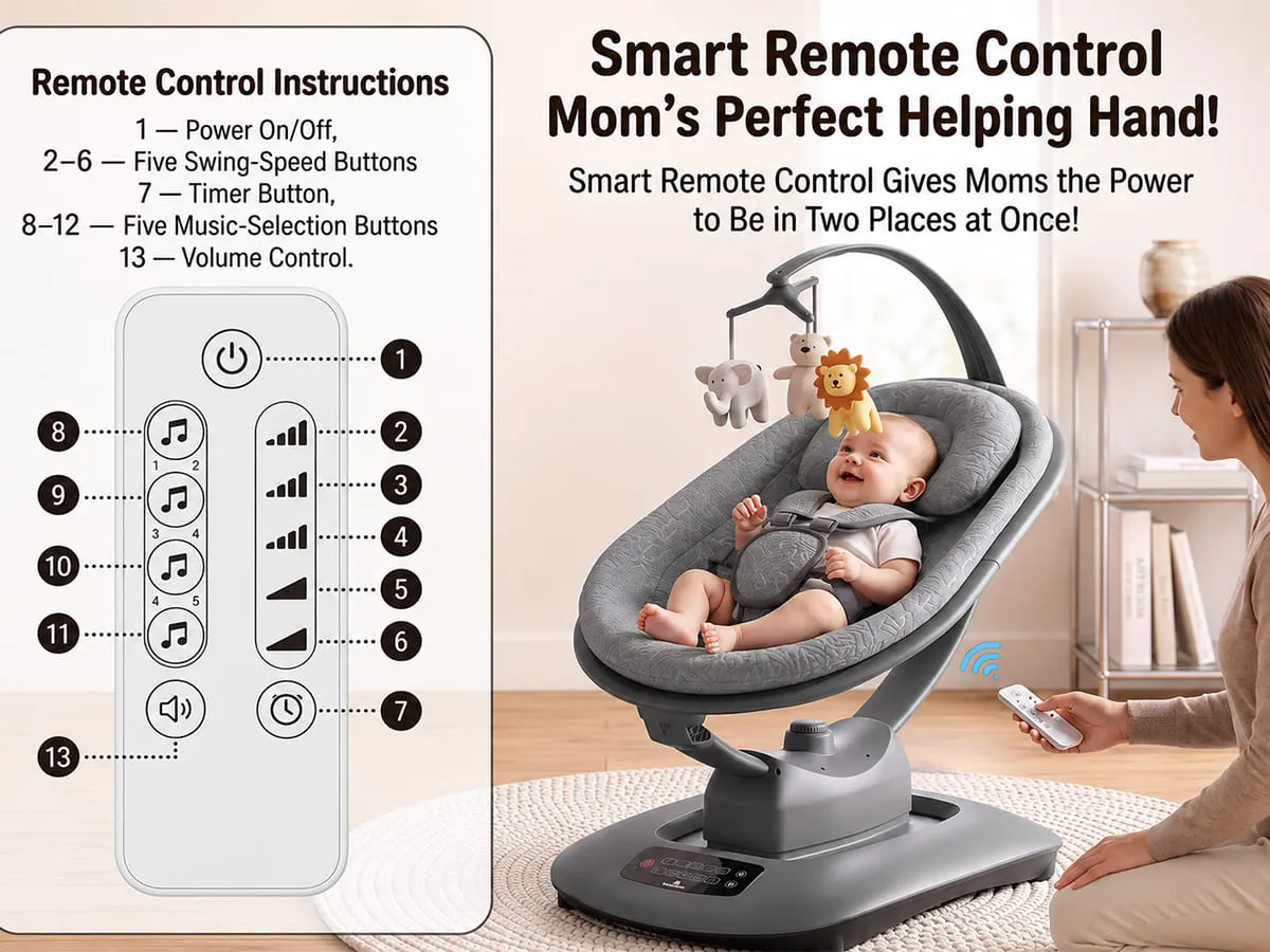 Soft Swing Electric Baby Swing Rocker