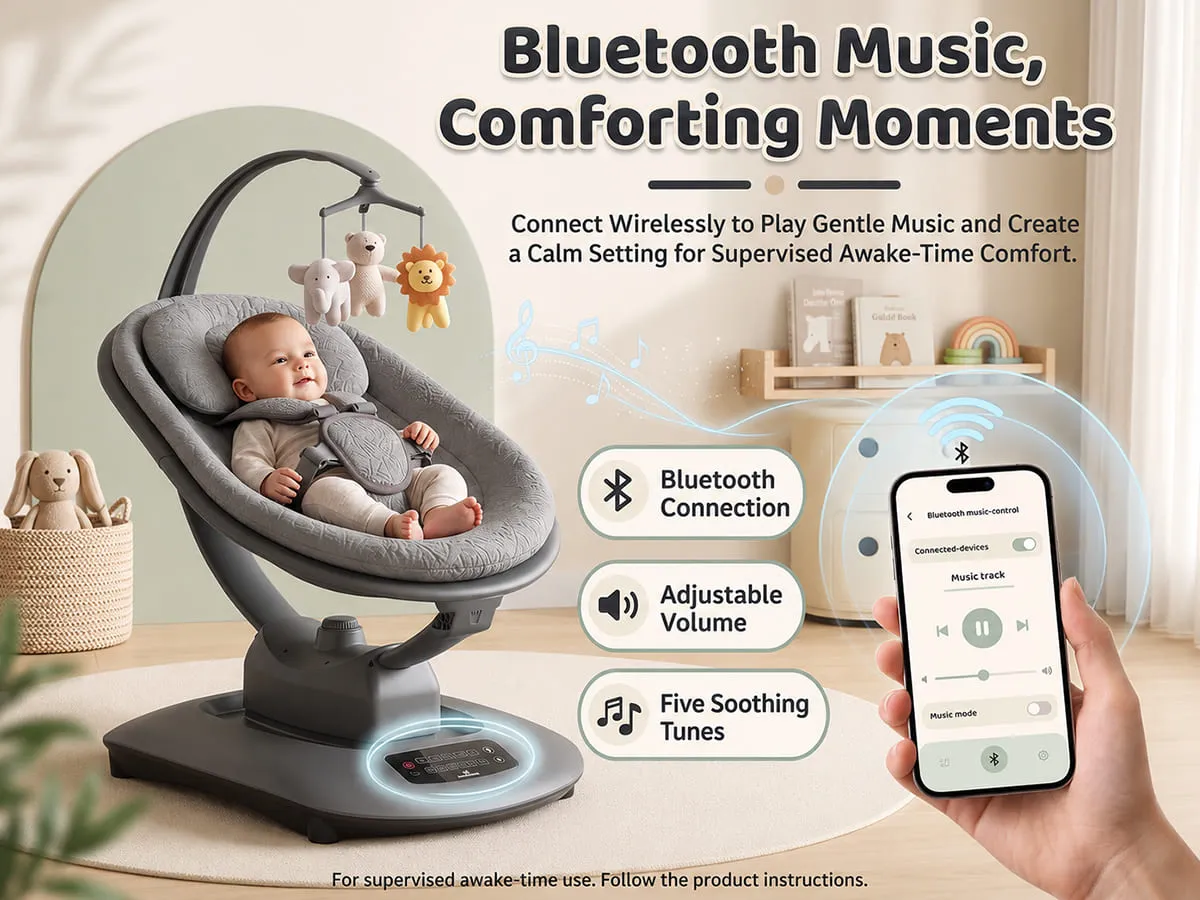 Soft Swing Electric Baby Swing Rocker