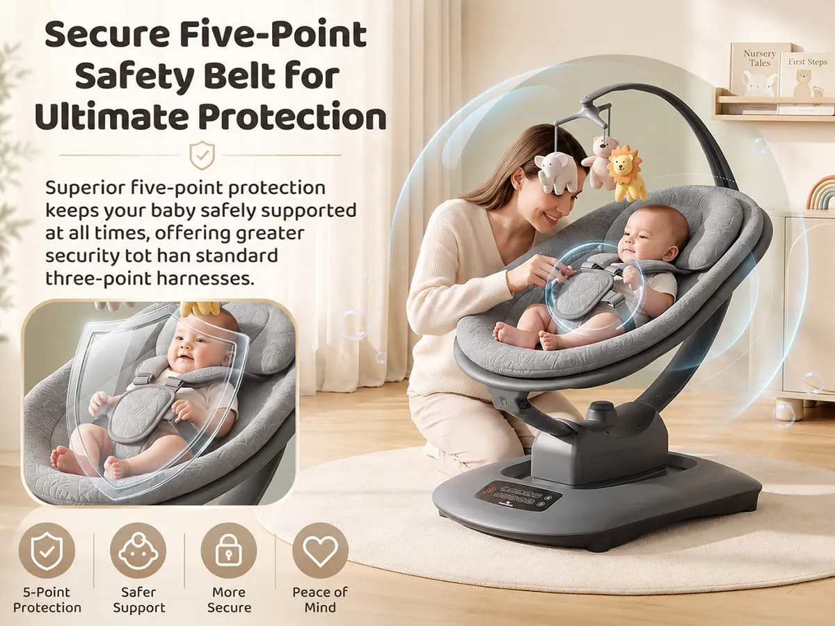 Soft Swing Electric Baby Swing Rocker