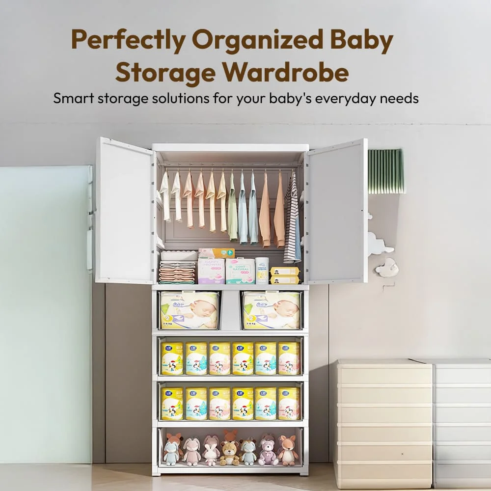 Portable Almirah with Drawers