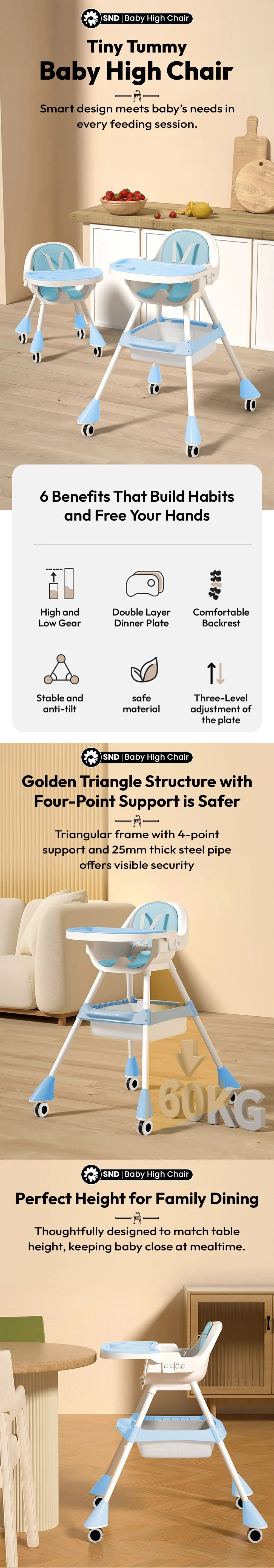 High chair for babies