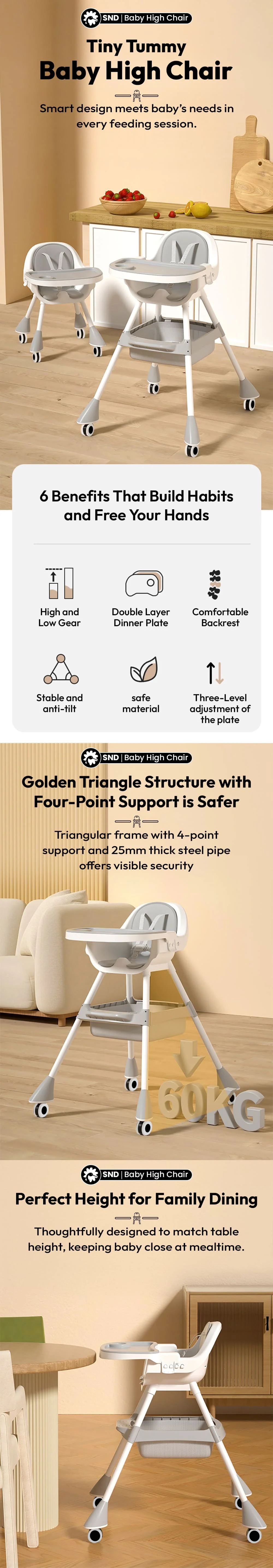 High chair for babies