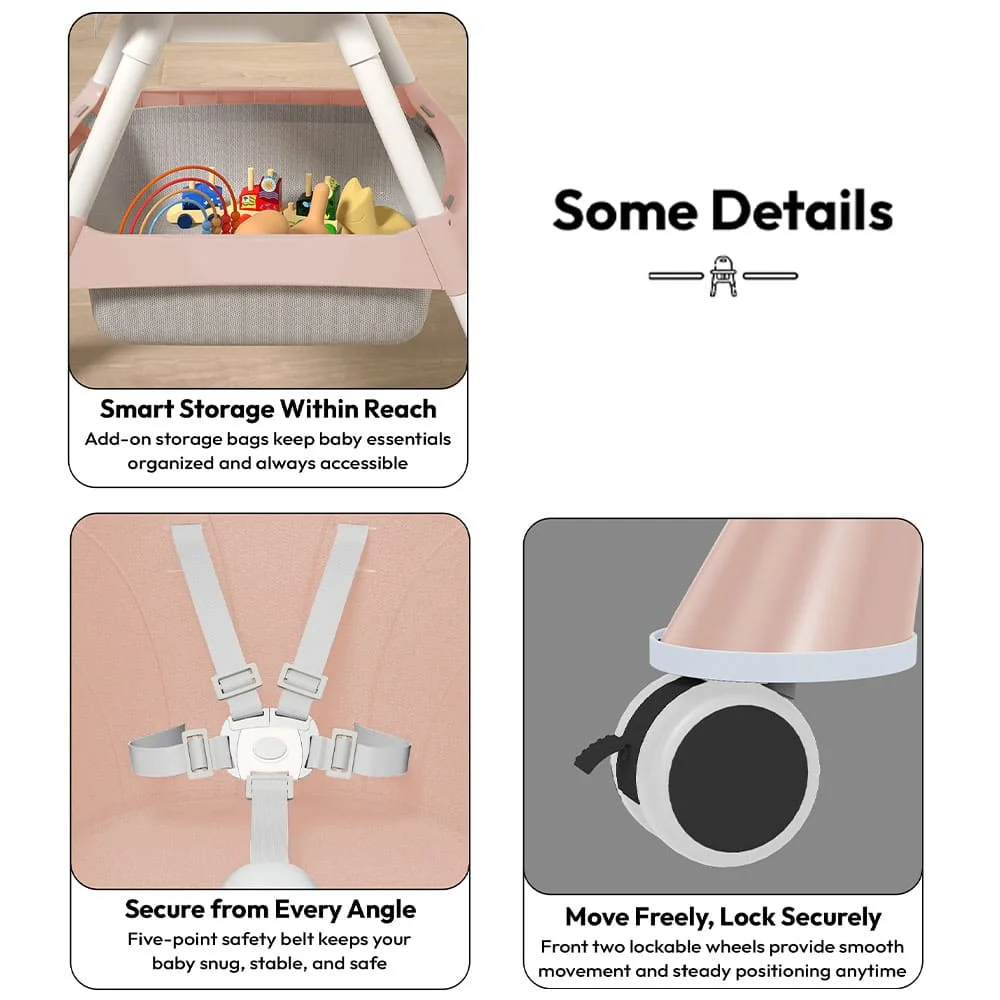Multi-Functional Baby High Chair Booster Seat