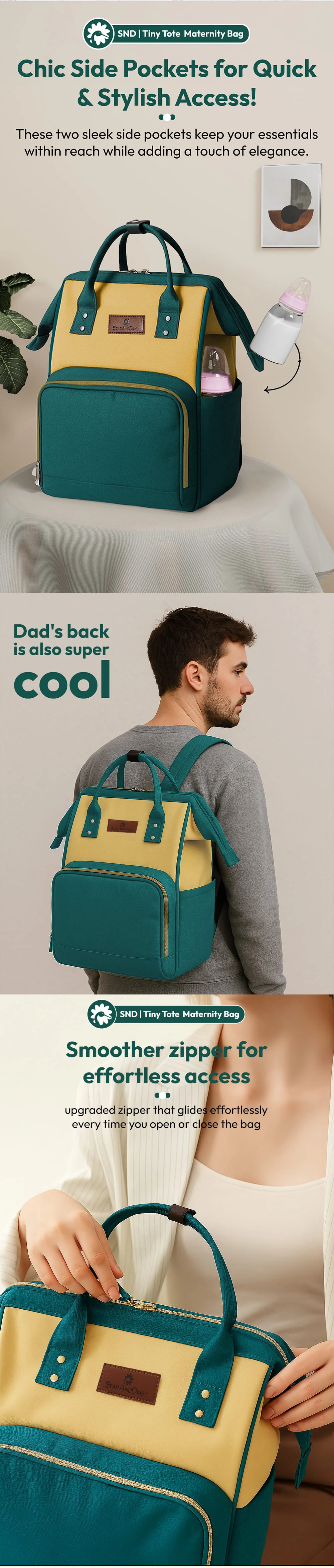 Baby diaper bag for travel