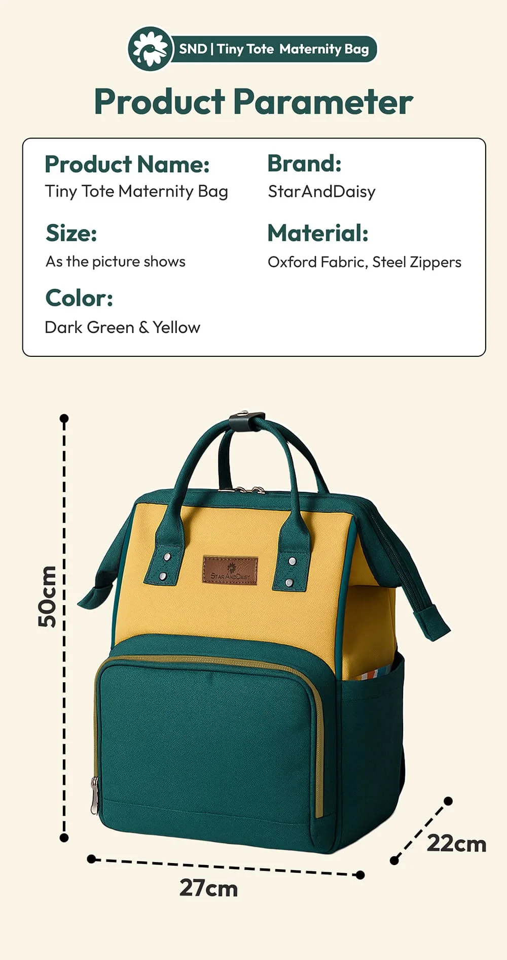 Baby diaper bag for travel