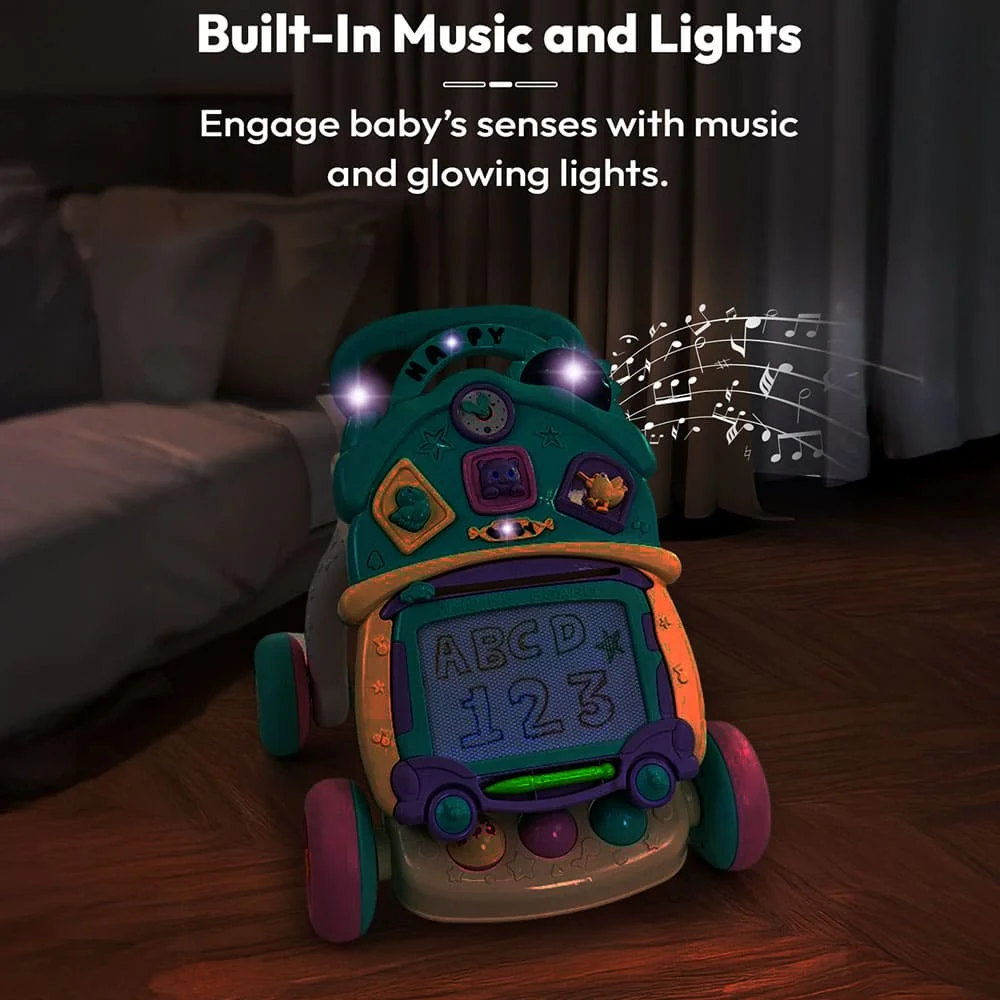 Fun baby walker with music & light features