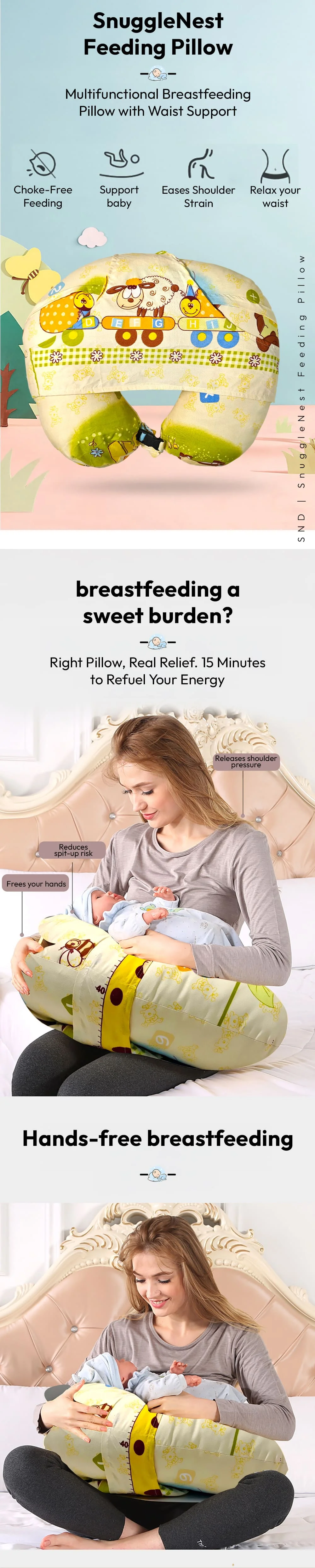 2-in-1 Baby Feeding Pillow