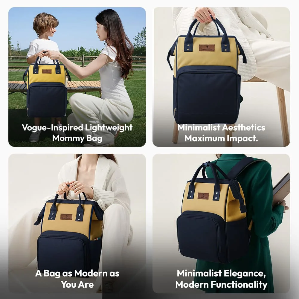 Baby travel bag with pouches
