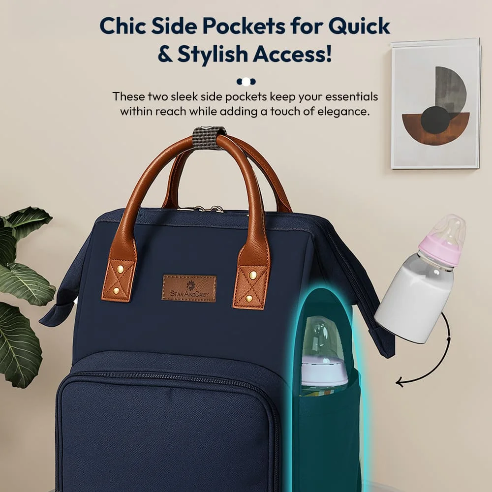 Baby bag with multiple pockets