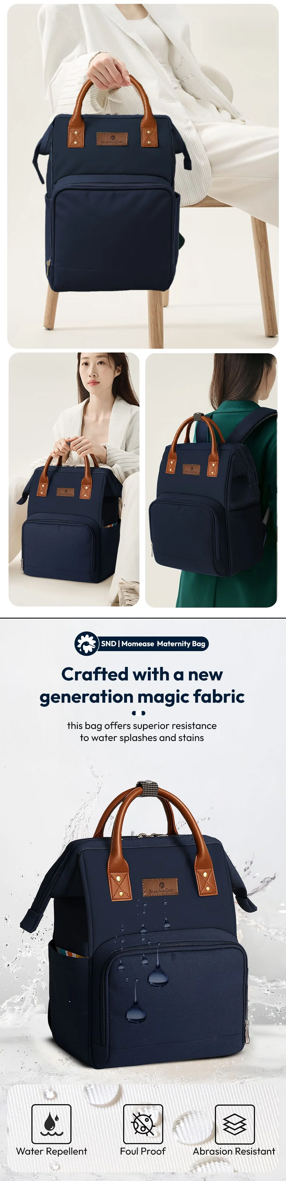 Baby diaper bag for travel