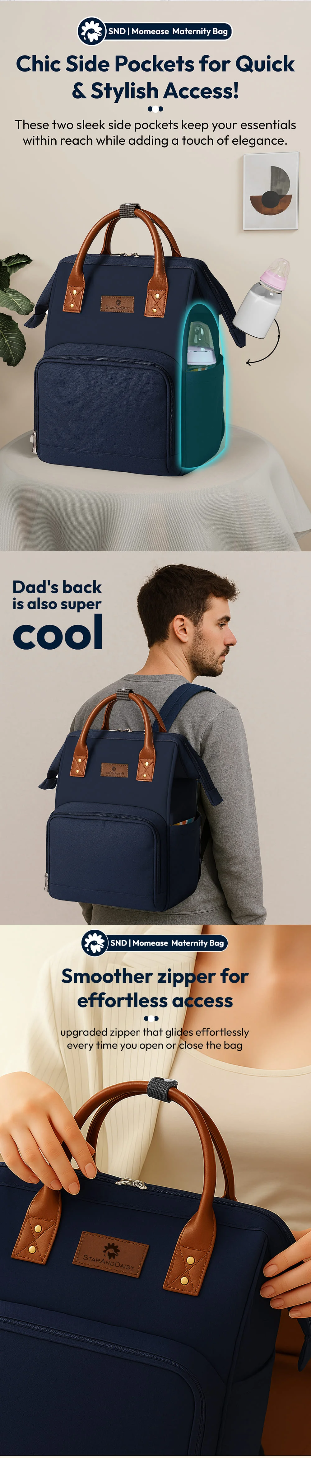 Baby diaper bag for travel