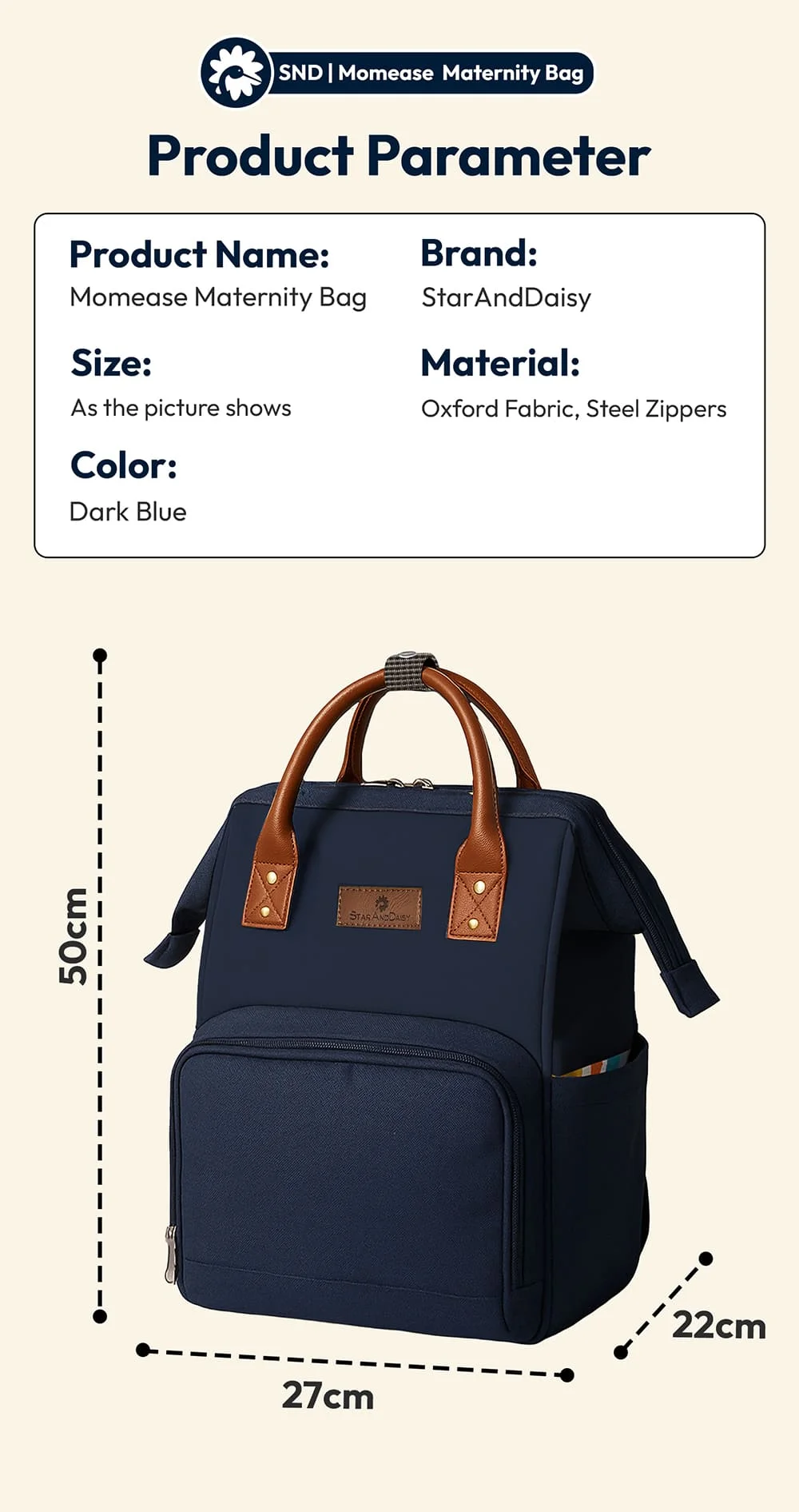 Baby diaper bag for travel
