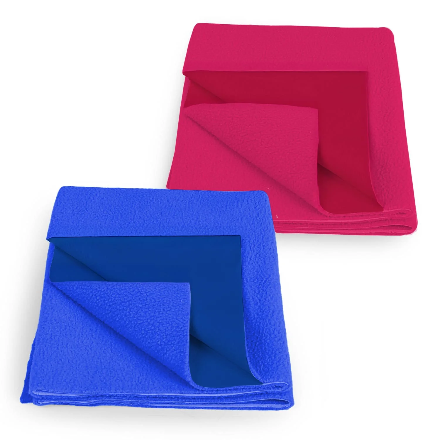 StarAndDaisy Ultra-Soft Baby Dry Sheet, Reusable Waterproof Mattress Protector for Infants, Crib & Toddler Beds Pack of 2(100x70cm - Blue & Pink