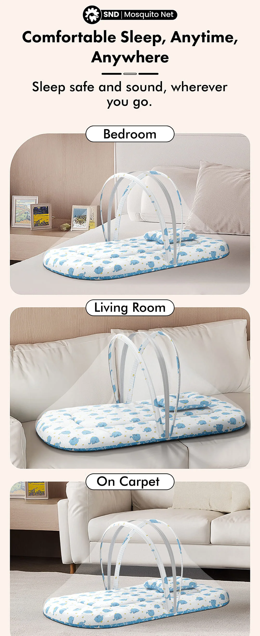 Baby-Beddingset-with-mosquito net