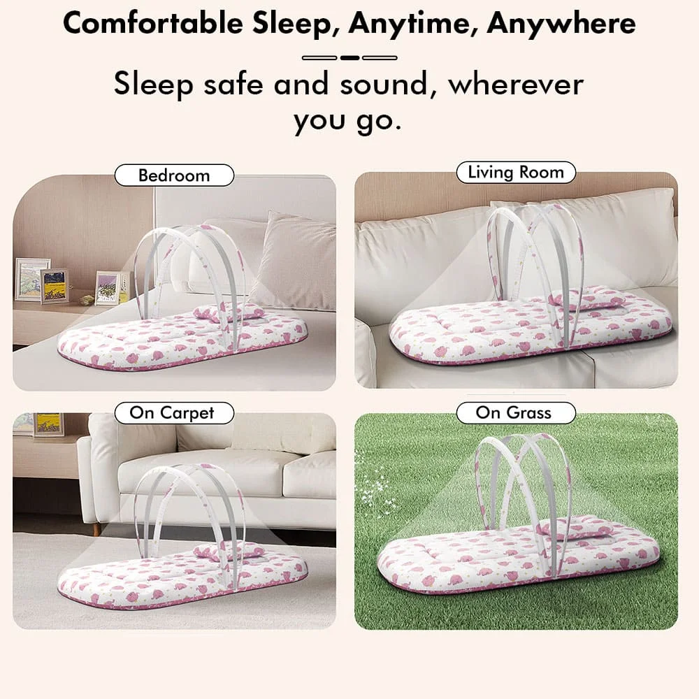 baby bed with mosquito net