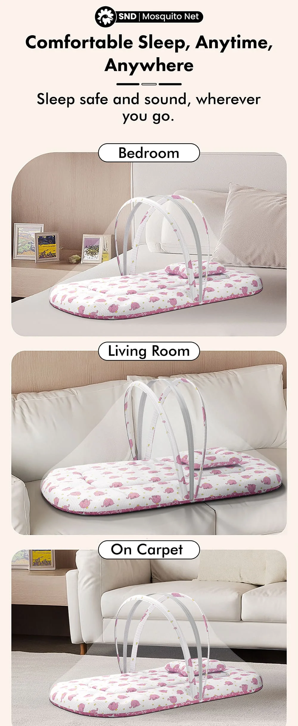 Baby-Beddingset-with-mosquito net