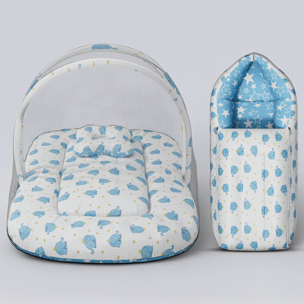 baby nest with mosquito net
