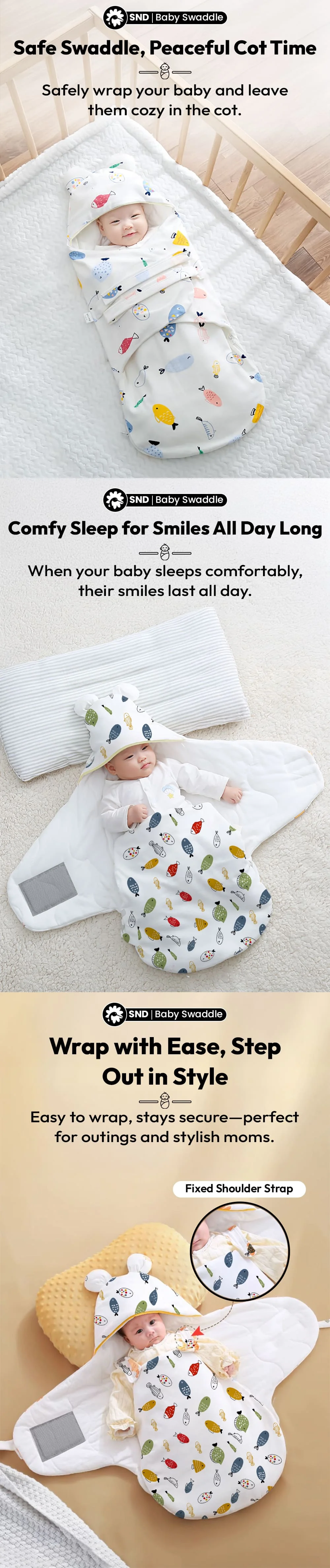 Butterfly Shaped Baby Swaddle