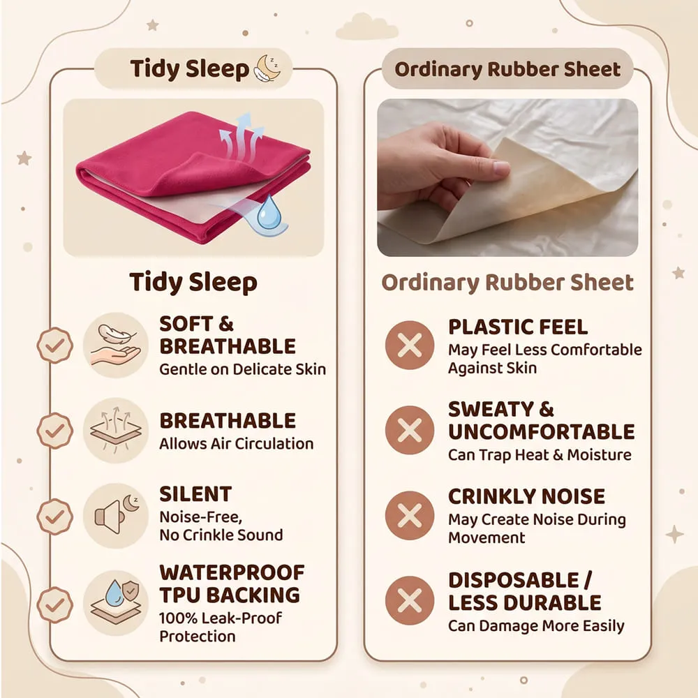 compare Baby Dry sheet orange pink