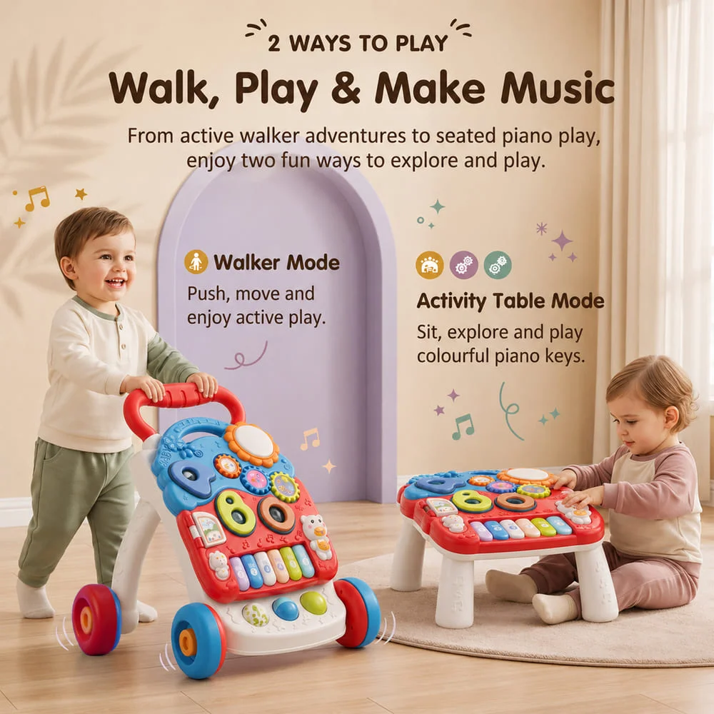 red push walker with piano main image