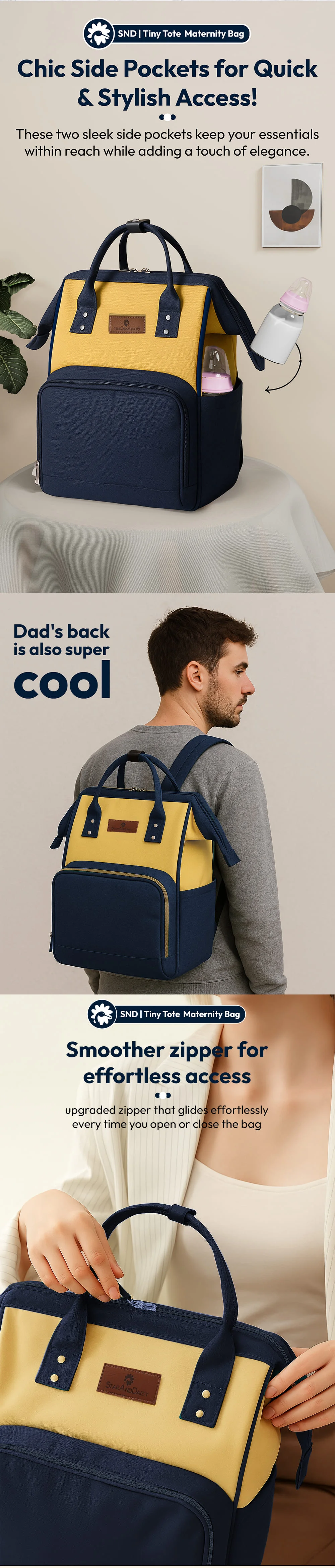 Baby diaper bag for travel