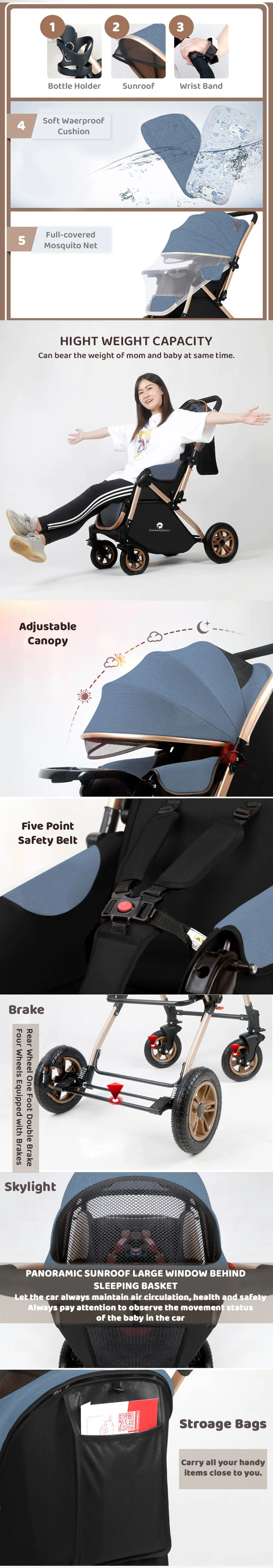 Reclining Seat Baby Stroller