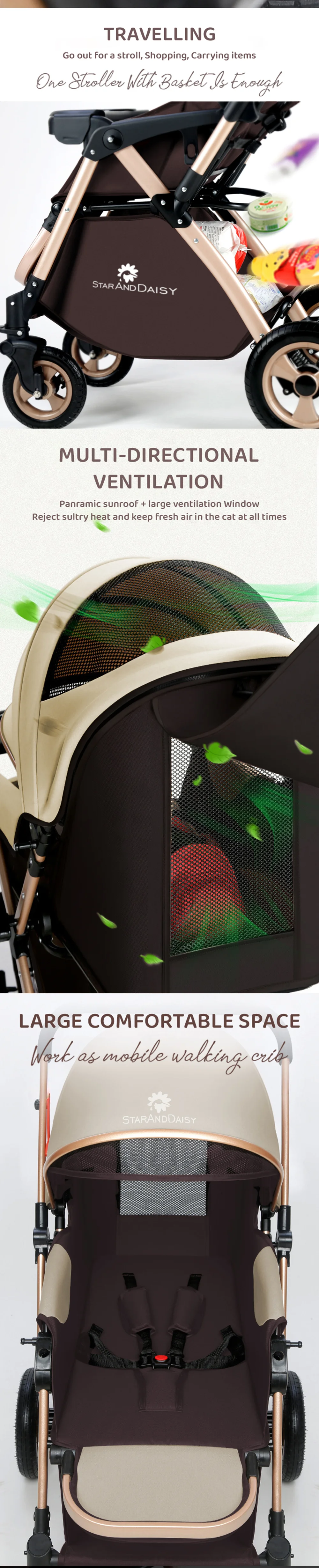 Foldable Baby Stroller For Travel