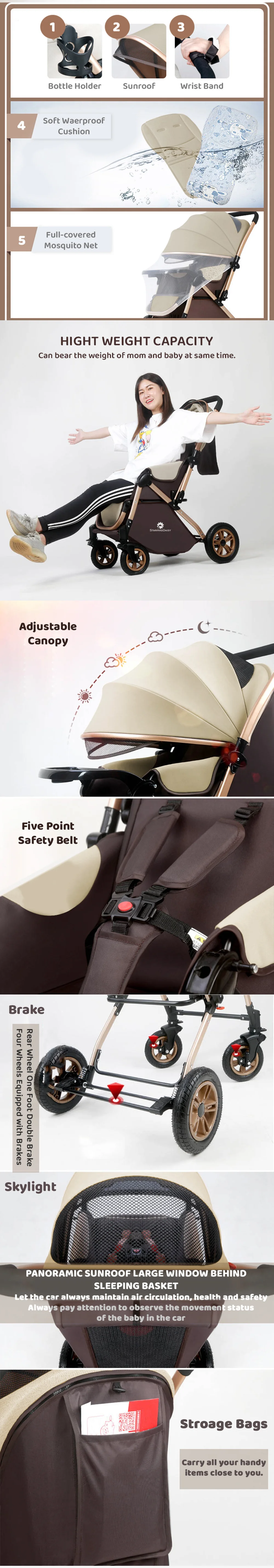 Reclining Seat Baby Stroller