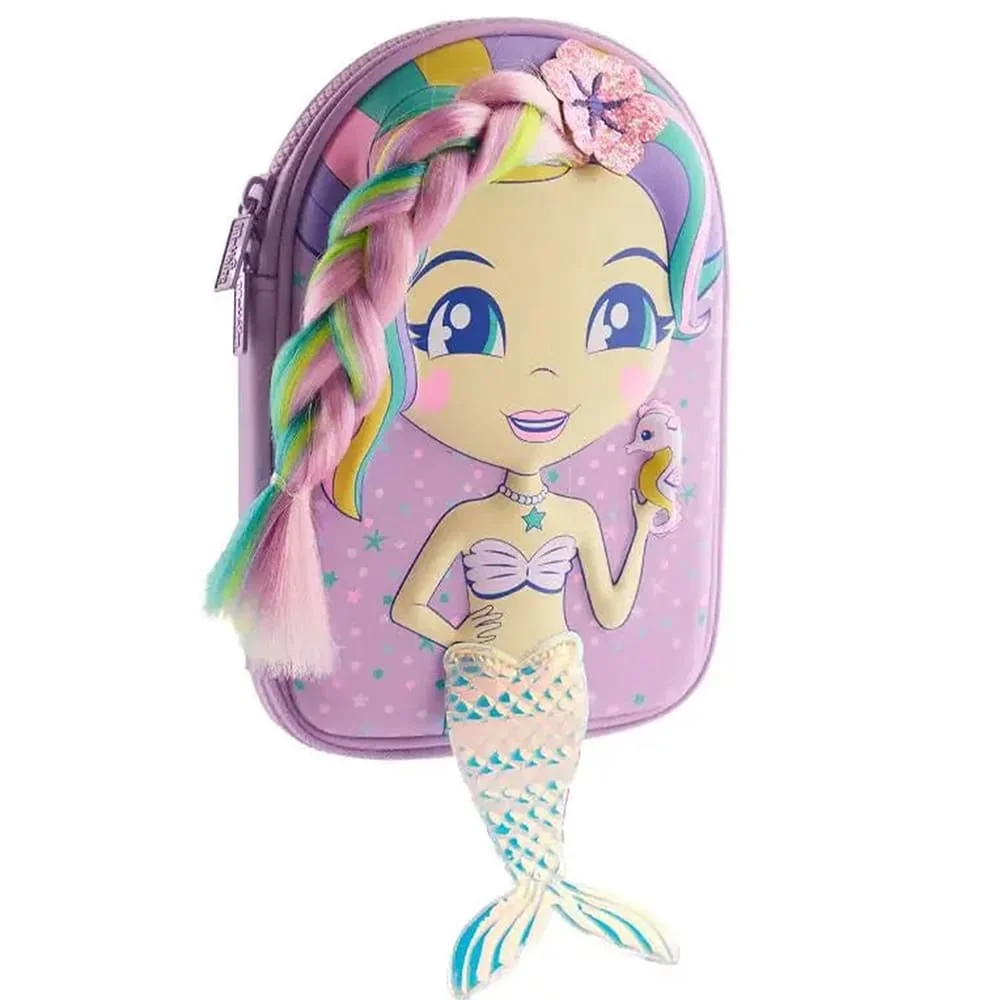 3D Pencil Case Mermaid Pink
