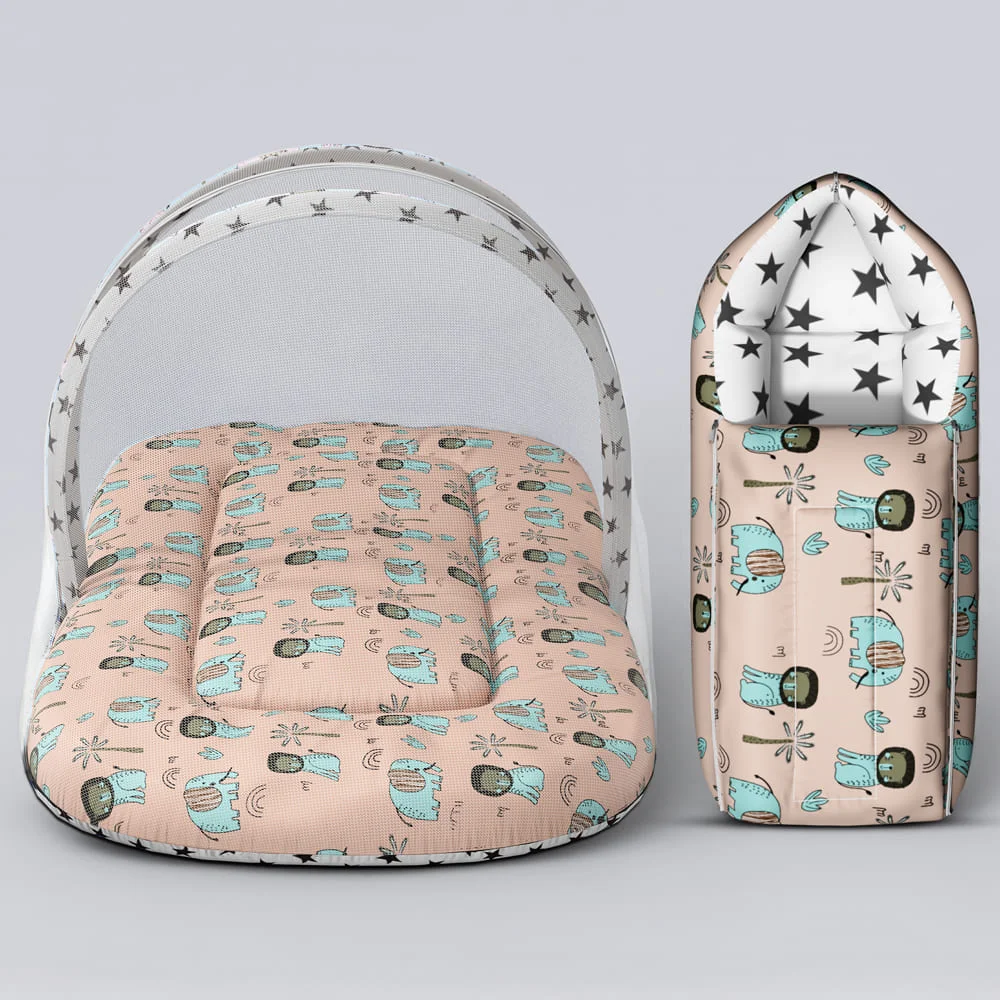 Baby Bedding Set and Sleeping Bag Combo orange